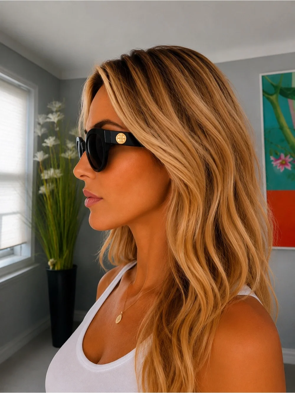 Versace VE4353 Tribute Collection Medusa Black Gold Sunglasses 51-26-140 + Case